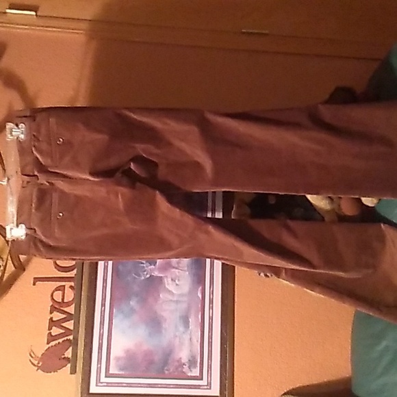 Victoria's Secret Brown Christie Fit Velvet Pant 4 - Picture 4 of 15
